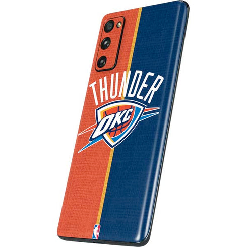 NBA OKC Thunder Split Galaxy S20 Fan Edition Skin
