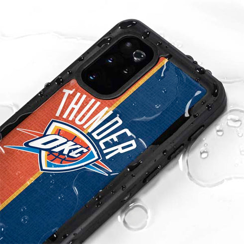 NBA OKC Thunder Split Galaxy S20 Plus Waterproof Case