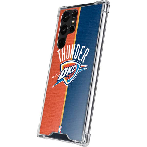 NBA OKC Thunder Split Galaxy S22 Ultra Clear Case