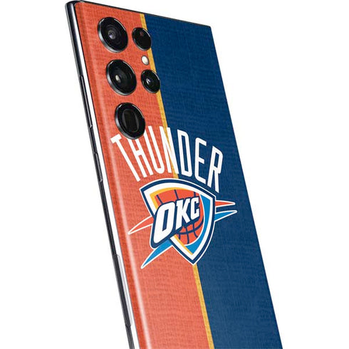 NBA OKC Thunder Split Galaxy S22 Ultra Skin