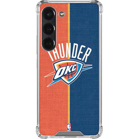 NBA OKC Thunder Split Galaxy S23 Clear Case