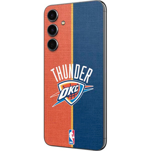 NBA OKC Thunder Split Galaxy S23 FE Skin