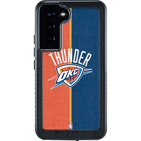 NBA OKC Thunder Split Galaxy S23 Plus Waterproof Case
