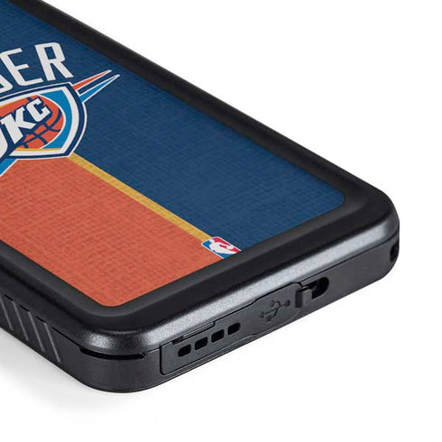 NBA OKC Thunder Split Galaxy S23 Plus Waterproof Case