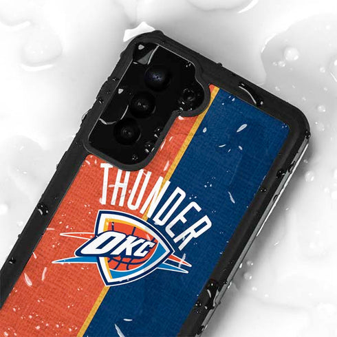 NBA OKC Thunder Split Galaxy S23 Plus Waterproof Case