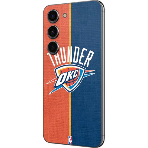 NBA OKC Thunder Split Galaxy S23 Skin