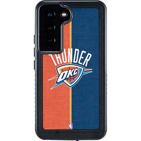 NBA OKC Thunder Split Galaxy S23 Waterproof Case