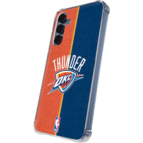 NBA OKC Thunder Split Galaxy S24 Clear Case