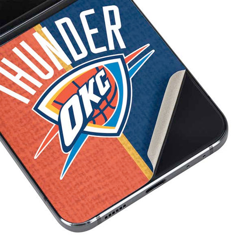 NBA OKC Thunder Split Galaxy Z Flip5 5G Skin