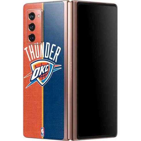 NBA OKC Thunder Split Galaxy Z Fold2 5G Skin