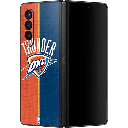 NBA OKC Thunder Split Galaxy Z Fold3 5G Skin