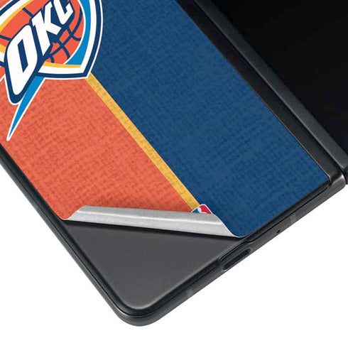 NBA OKC Thunder Split Galaxy Z Fold4 5G Skin