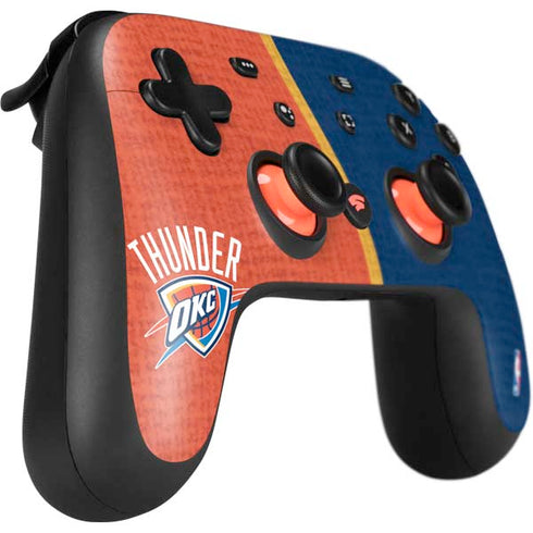 NBA OKC Thunder Split Google Stadia Controller Skin