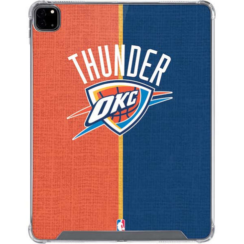 NBA OKC Thunder Split iPad Pro 12.9in (2020) Clear Case