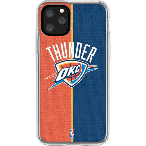 NBA OKC Thunder Split iPhone 11 Pro Clear Case