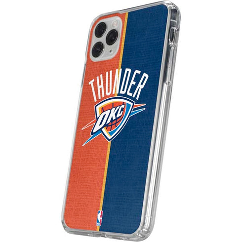 NBA OKC Thunder Split iPhone 11 Pro Clear Case