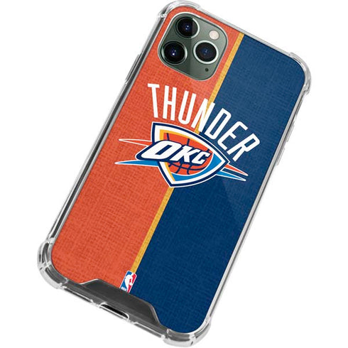 NBA OKC Thunder Split iPhone 11 Pro Max Clear Case