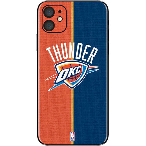NBA OKC Thunder Split iPhone 11 Skin