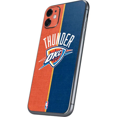 NBA OKC Thunder Split iPhone 11 Skin