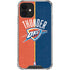 NBA OKC Thunder Split iPhone 12 Clear Case