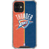 NBA OKC Thunder Split iPhone 12 Mini Clear Case