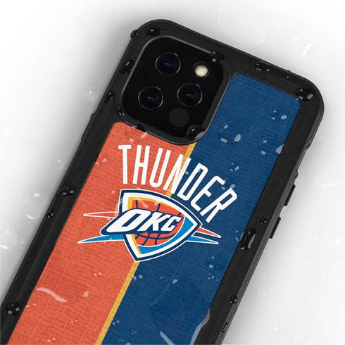 NBA OKC Thunder Split iPhone 12 Pro Waterproof Case
