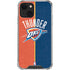 NBA OKC Thunder Split iPhone 13 Clear Case