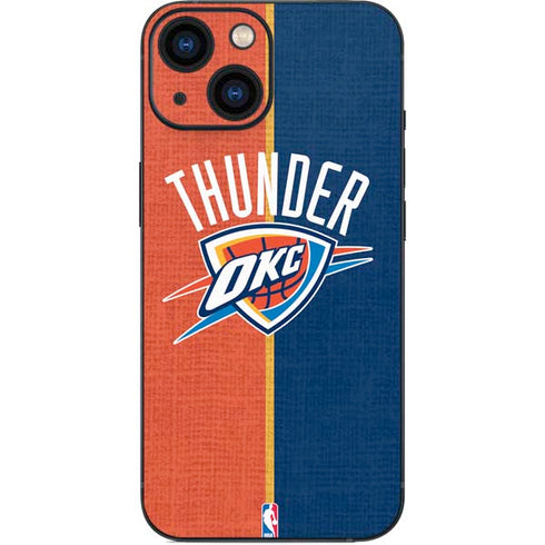 NBA OKC Thunder Split iPhone 13 Mini Skin