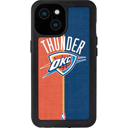 NBA OKC Thunder Split iPhone 13 Mini Waterproof Case