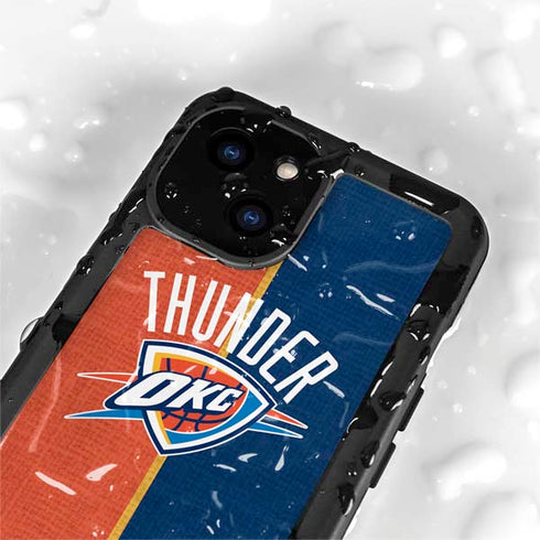 NBA OKC Thunder Split iPhone 13 Mini Waterproof Case