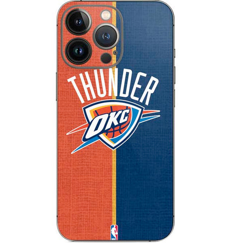 NBA OKC Thunder Split iPhone 13 Pro Skin