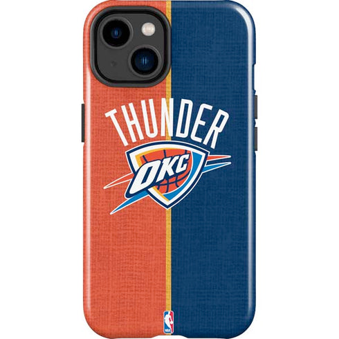 NBA OKC Thunder Split iPhone 15 Plus Impact Case