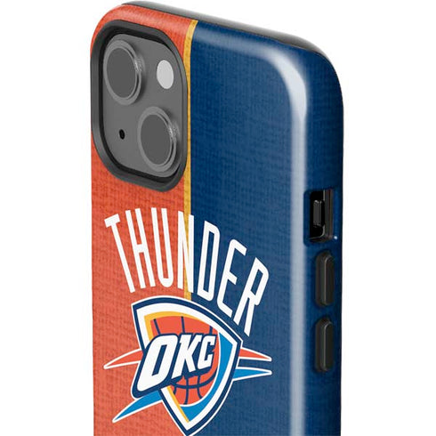 NBA OKC Thunder Split iPhone 14 Plus Impact Case