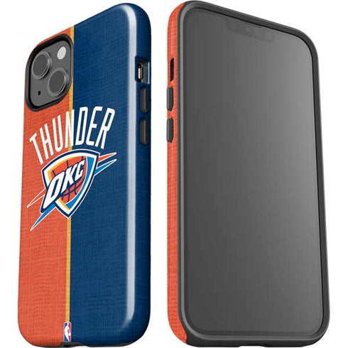 NBA OKC Thunder Split iPhone 14 Plus Impact Case
