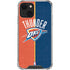 NBA OKC Thunder Split iPhone 14 Plus Clear Case