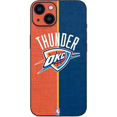 NBA OKC Thunder Split iPhone 14 Plus Skin