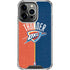 NBA OKC Thunder Split iPhone 14 Pro Clear Case