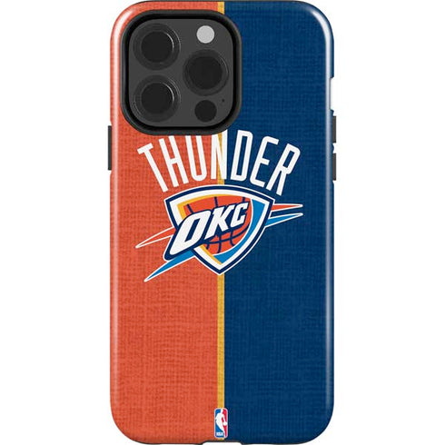 NBA OKC Thunder Split iPhone 15 Pro Impact Case