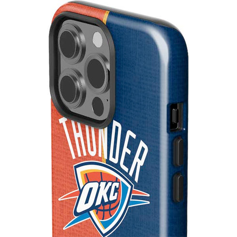 NBA OKC Thunder Split iPhone 15 Pro Impact Case