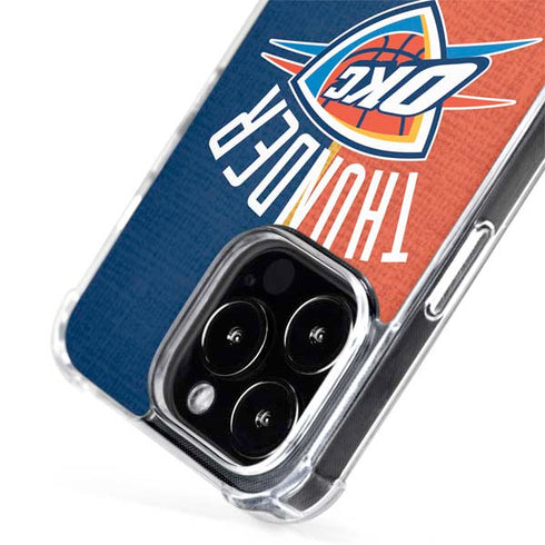 NBA OKC Thunder Split iPhone 15 Pro MagSafe Case