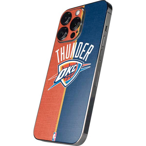 NBA OKC Thunder Split iPhone 14 Pro Skin