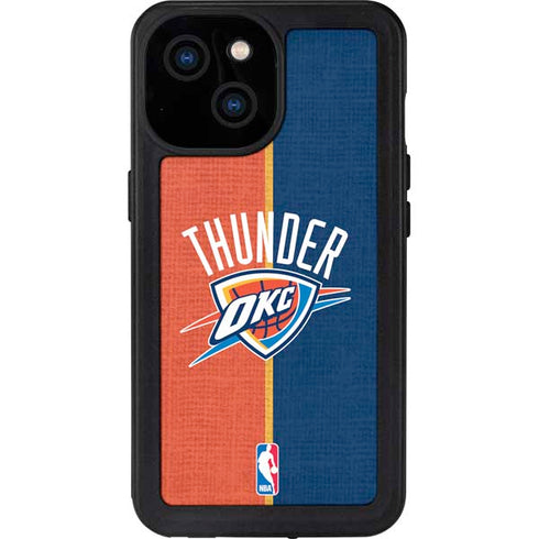 NBA OKC Thunder Split iPhone 15 Waterproof Case