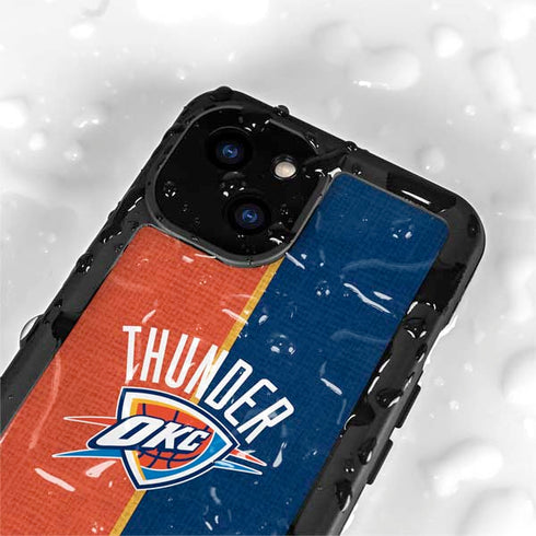 NBA OKC Thunder Split iPhone 15 Waterproof Case