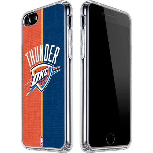 NBA OKC Thunder Split iPhone SE (2nd & 3rd Gen) Clear Case