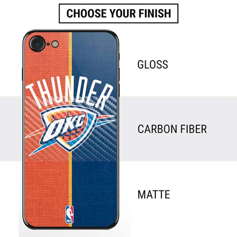 NBA OKC Thunder Split iPhone SE (2nd & 3rd Gen) Skin