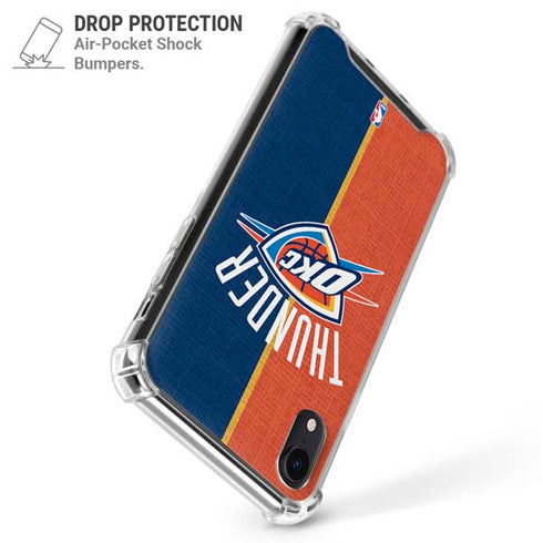 NBA OKC Thunder Split iPhone XR Clear Case