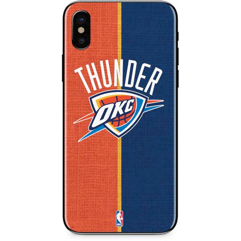 NBA OKC Thunder Split iPhone XS Skin