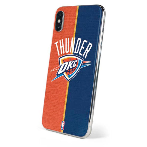 NBA OKC Thunder Split iPhone XS Skin