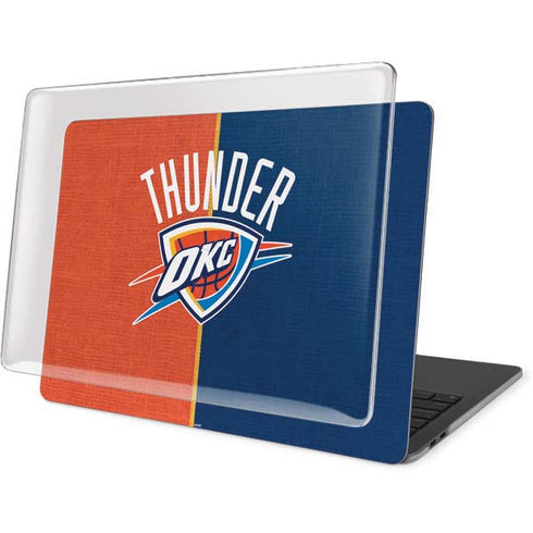 NBA OKC Thunder Split MacBook Pro 15in (2016-19) Case plus Skin