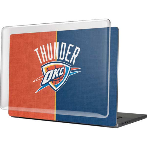 NBA OKC Thunder Split MacBook Pro 16in (2021-25) Case plus Skin
